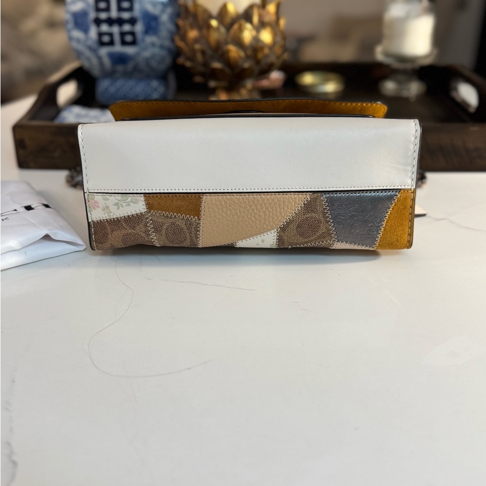 Coach Patchwork Parker Shoulder Bag - Tan and Cream - Picture 13 of 15